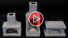 Finished Forge Fireplace and Tomb