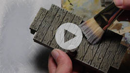 Painting the Dock Pieces